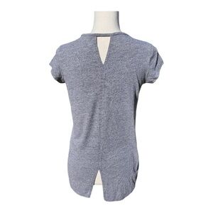 Vintage Artisan NY Cut-out High Low grey Top